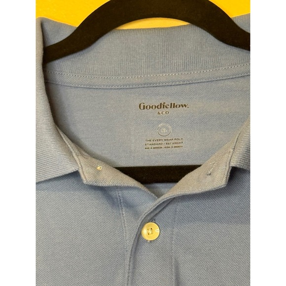 Goodfellow & Co Mens XL Blue The Every Wear Polo Shirt Standard Fit Short Sleeve - Picture 2 of 4